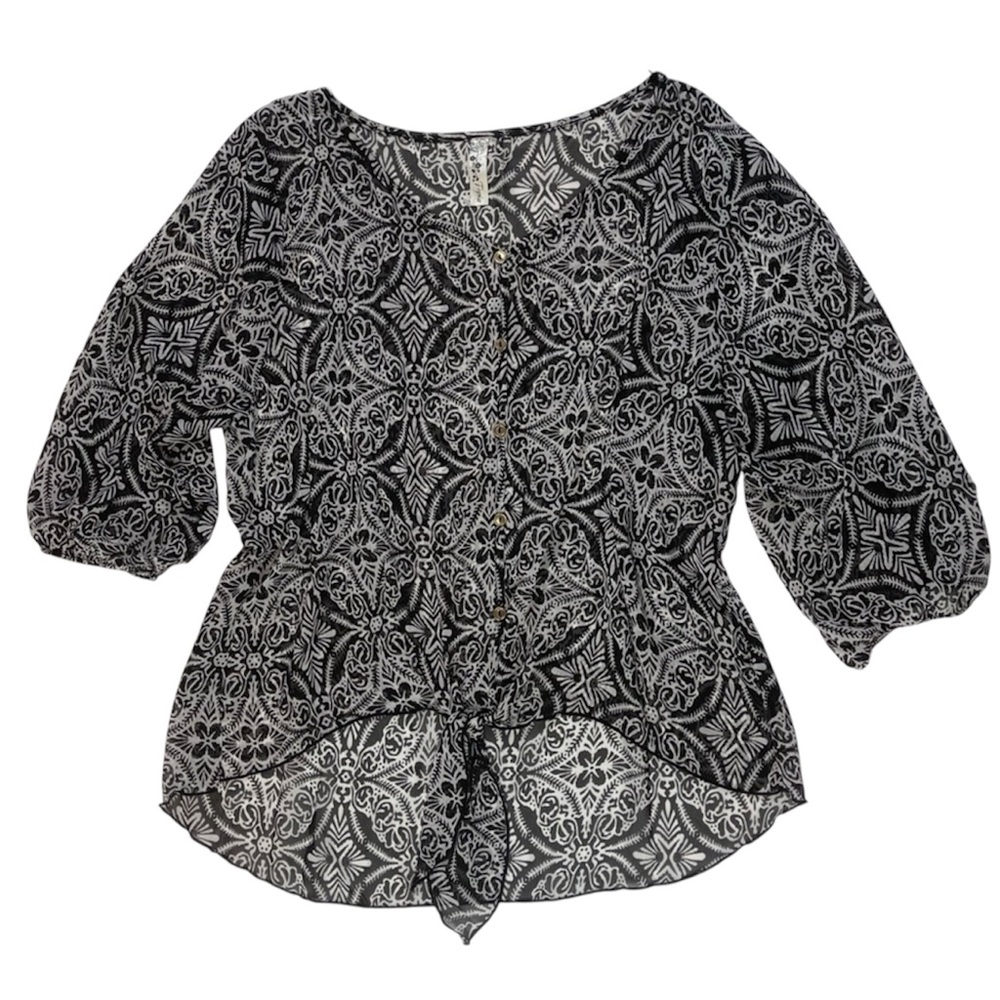 Topia sheer blouse - XL